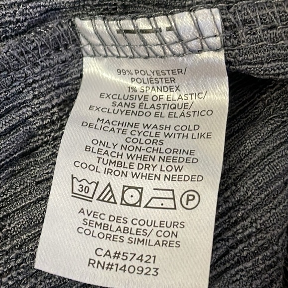 Loft Slate Blue Smocked Ruffle Top - Picture 6 of 6